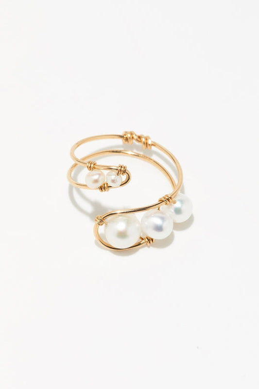 Bague Moana 星流珍珠貼合調整戒指
