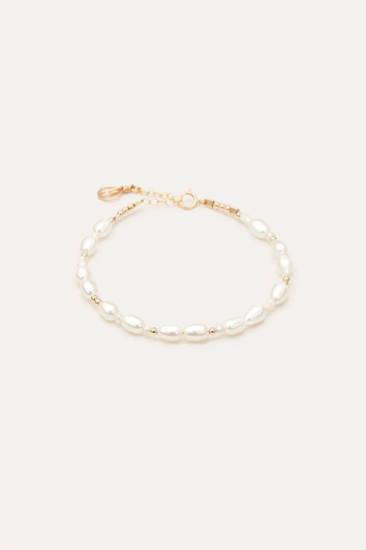 Bracelet Grain de riz - Perles de culture 精緻珍珠手鍊