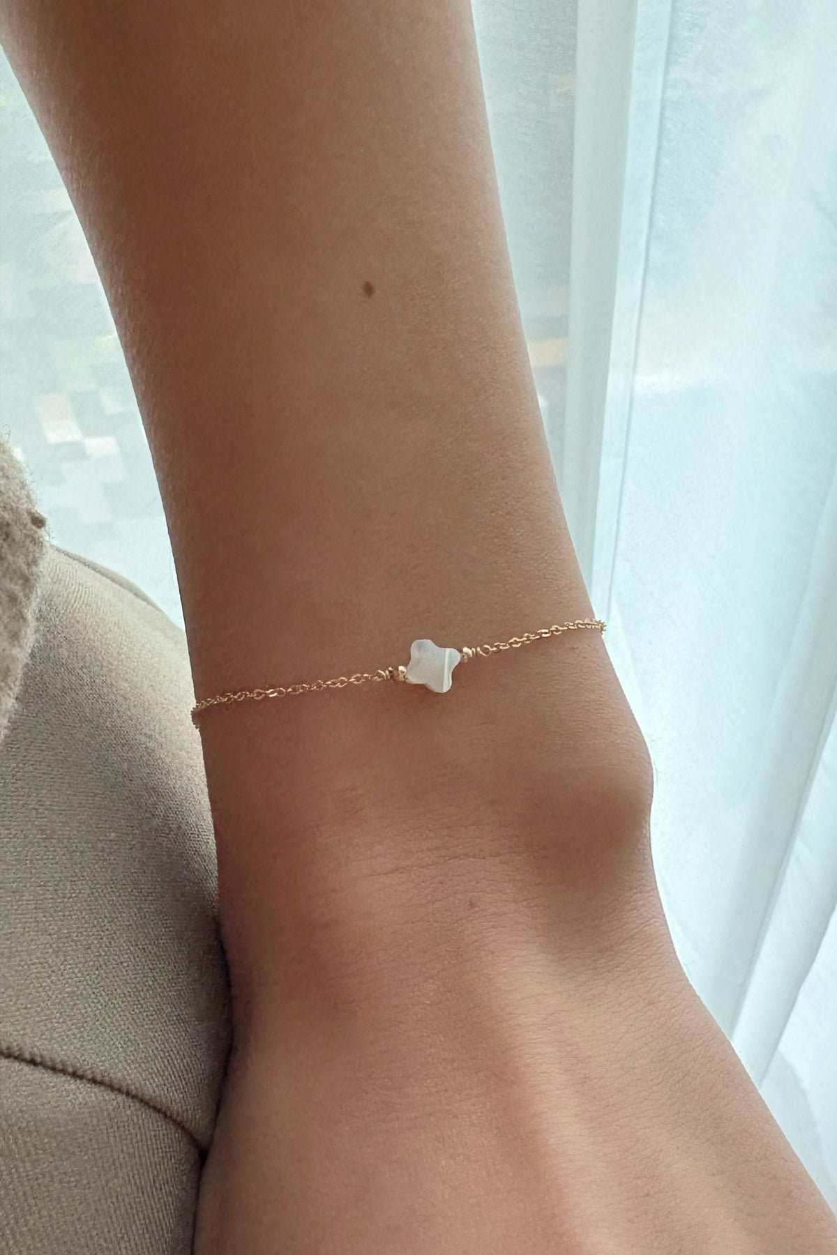 Bracelet Swan étoile - Nacre 幸運星母貝手鍊