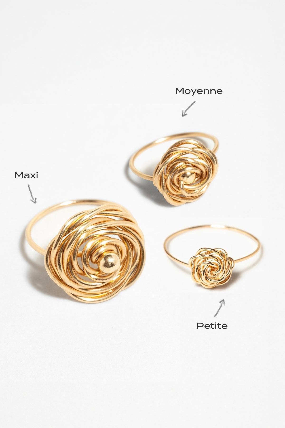 Bague Rosa - 心意玫瑰戒指(小)