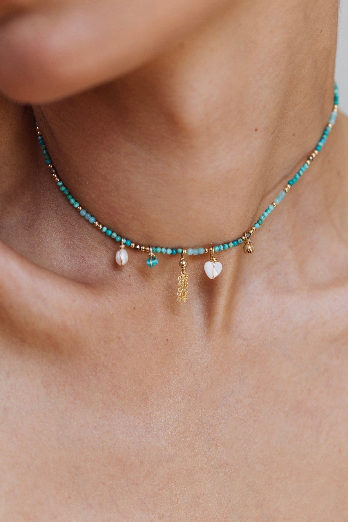 Mini pendentif Stella - Perle 小珍珠墜飾 (不含金鍊)