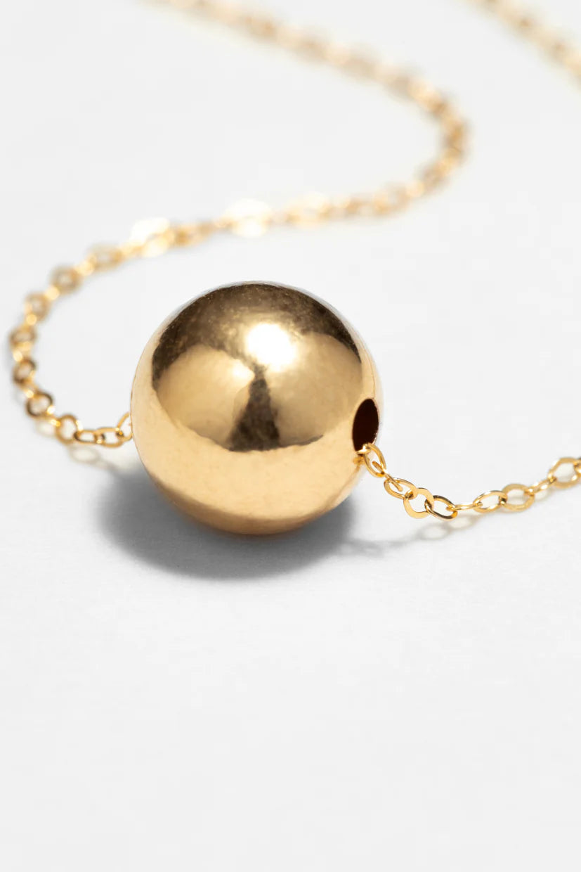 Collier long Stella - Or 經典金球項鍊