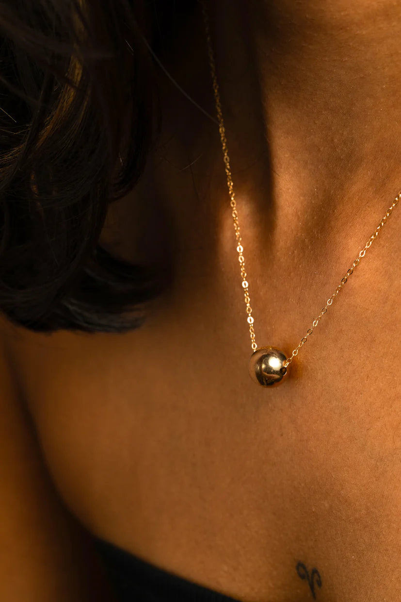 Collier long Stella - Or 經典金球項鍊