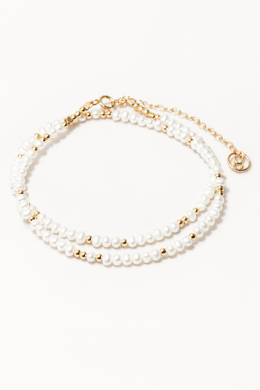 Bracelet-collier Queen - Perle de culture 滿圈王冠珍珠項鍊\手鍊(一飾兩用)
