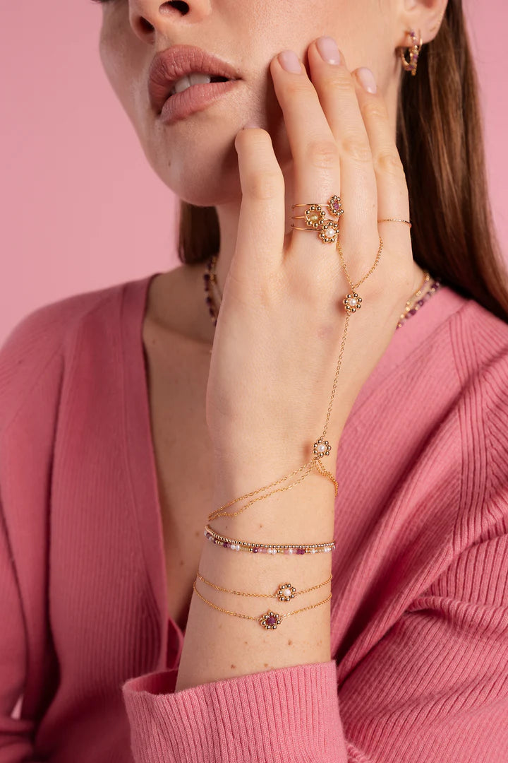 Daisy Bracelet - Cultured Pearl 花語珍珠手鍊