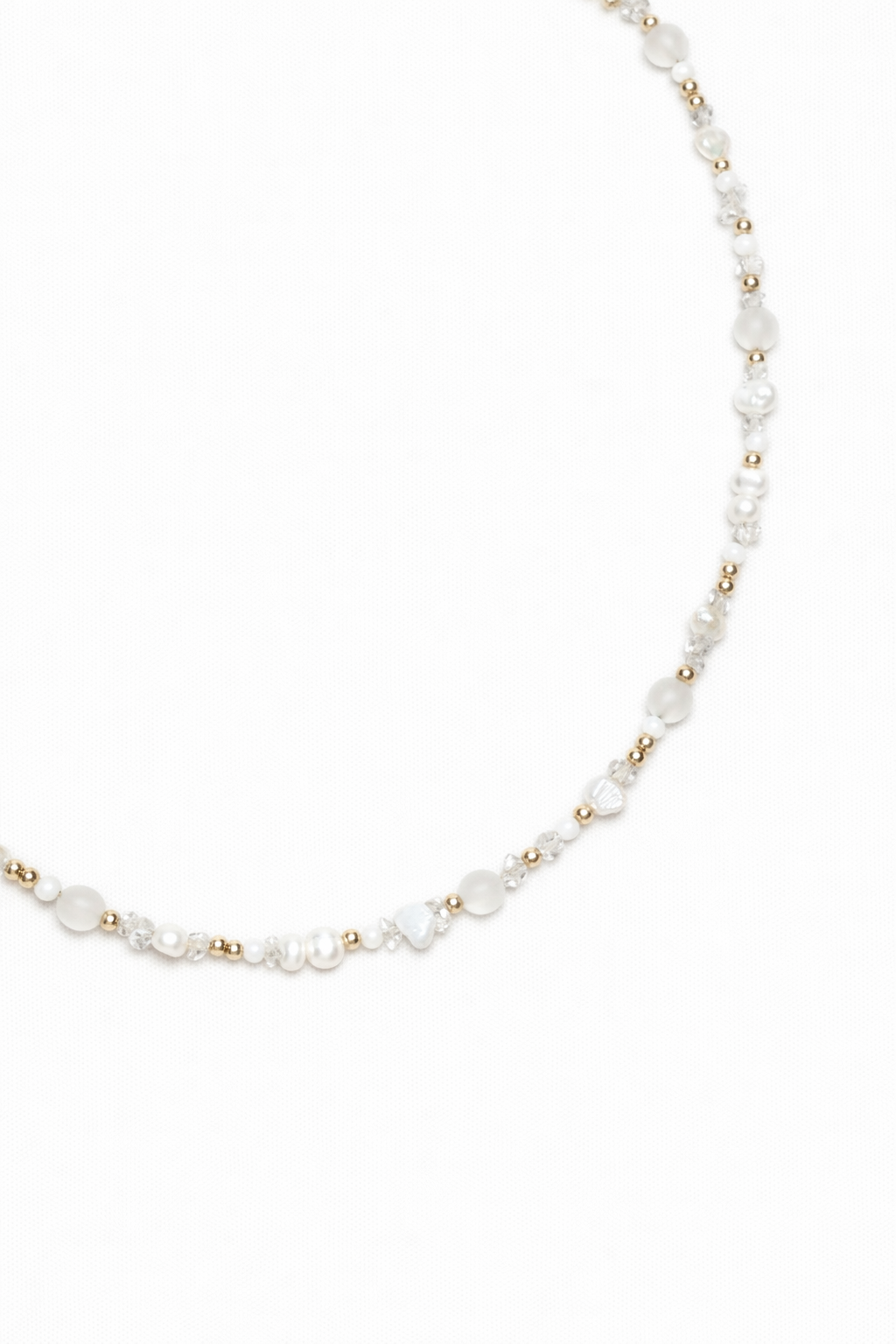 Collier Vénus - Neige éternelle  維納斯雪白珍珠水晶項鍊