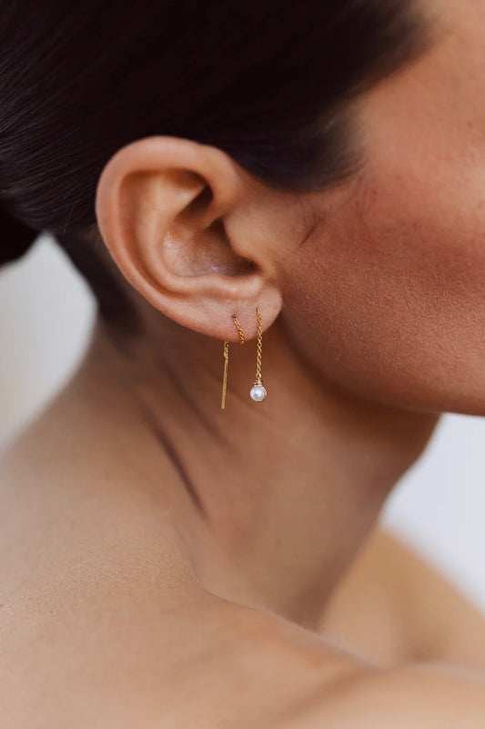 Bijou d'oreille Stella multi -恆星珍珠耳線