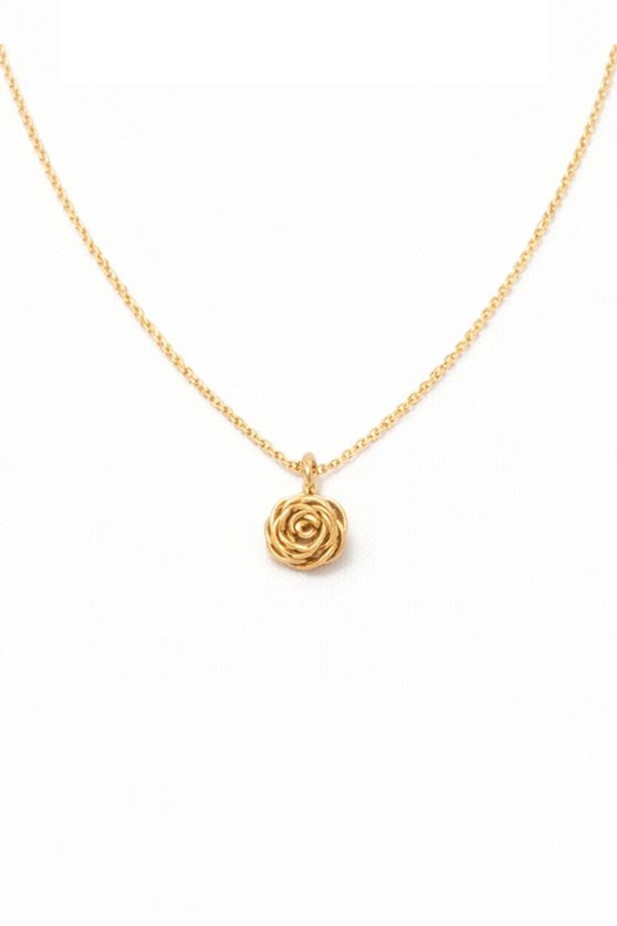 Collier Rosa - Or 心意玫瑰項鍊 (小尺寸玫瑰)