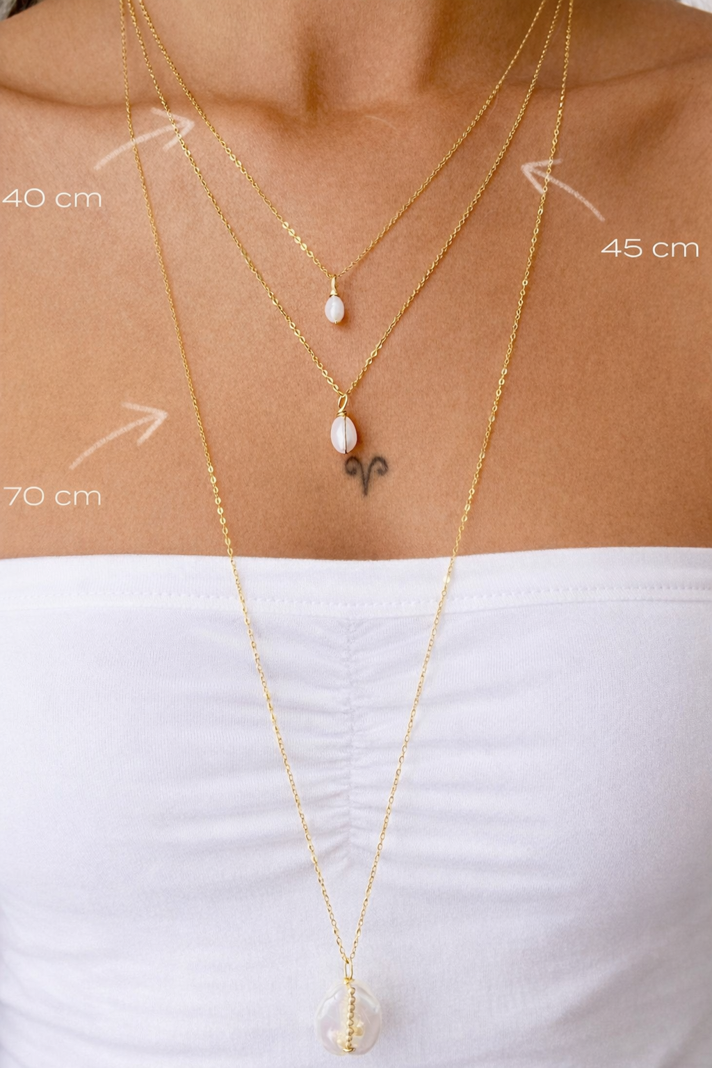 Collier Véra YAY 珍珠十字項鍊