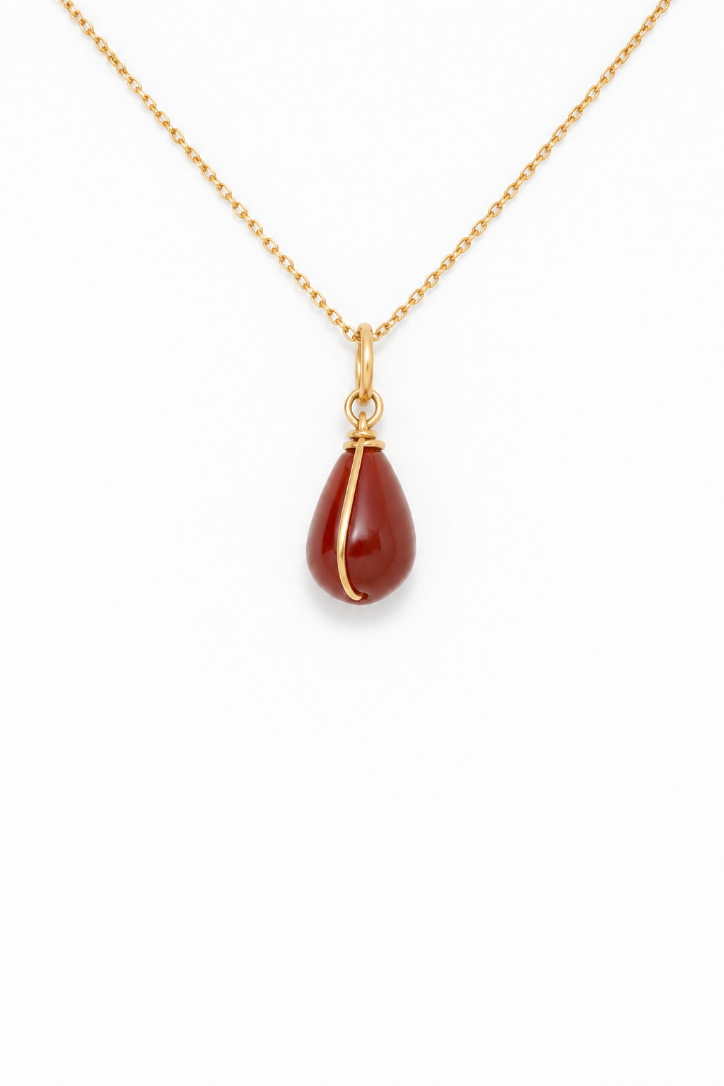 Pendentif Joumana - Flamme 紅瑪瑙吊墜(不含金鍊)