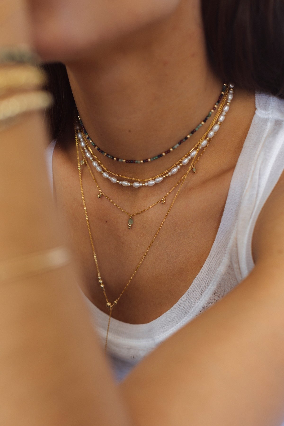 Collier Grain de riz - Perles 經典滿圈珍珠項鍊