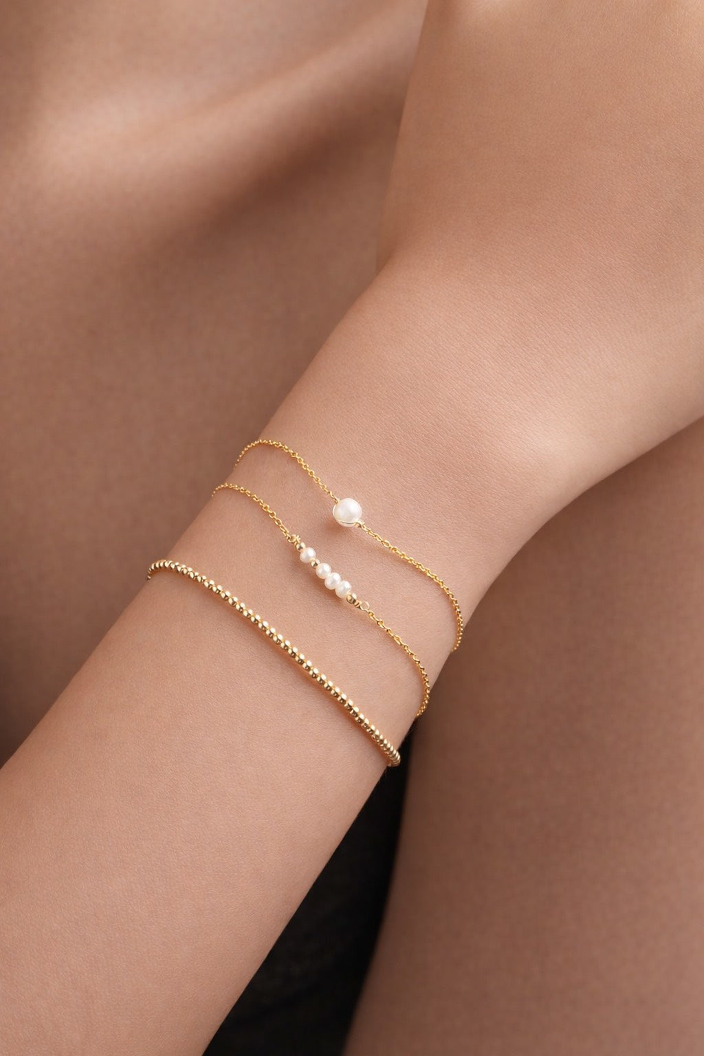 Bracelet Queen Perles - Queen 星河金珠手鍊