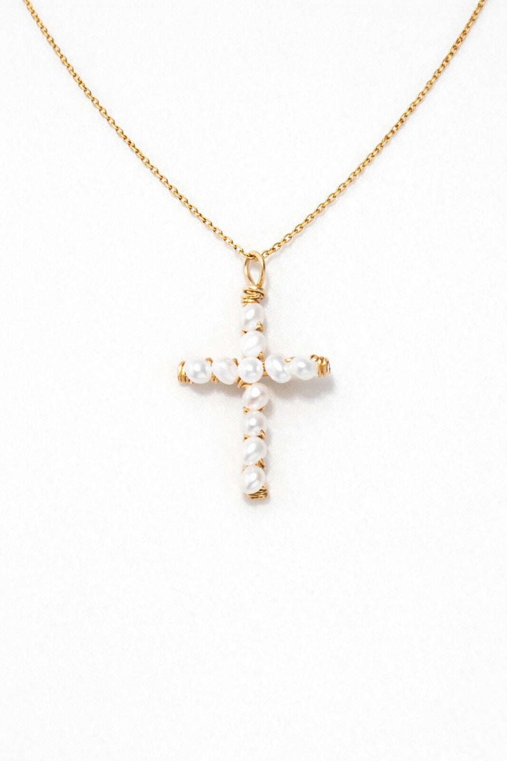 Collier Véra YAY珍珠十字項鍊