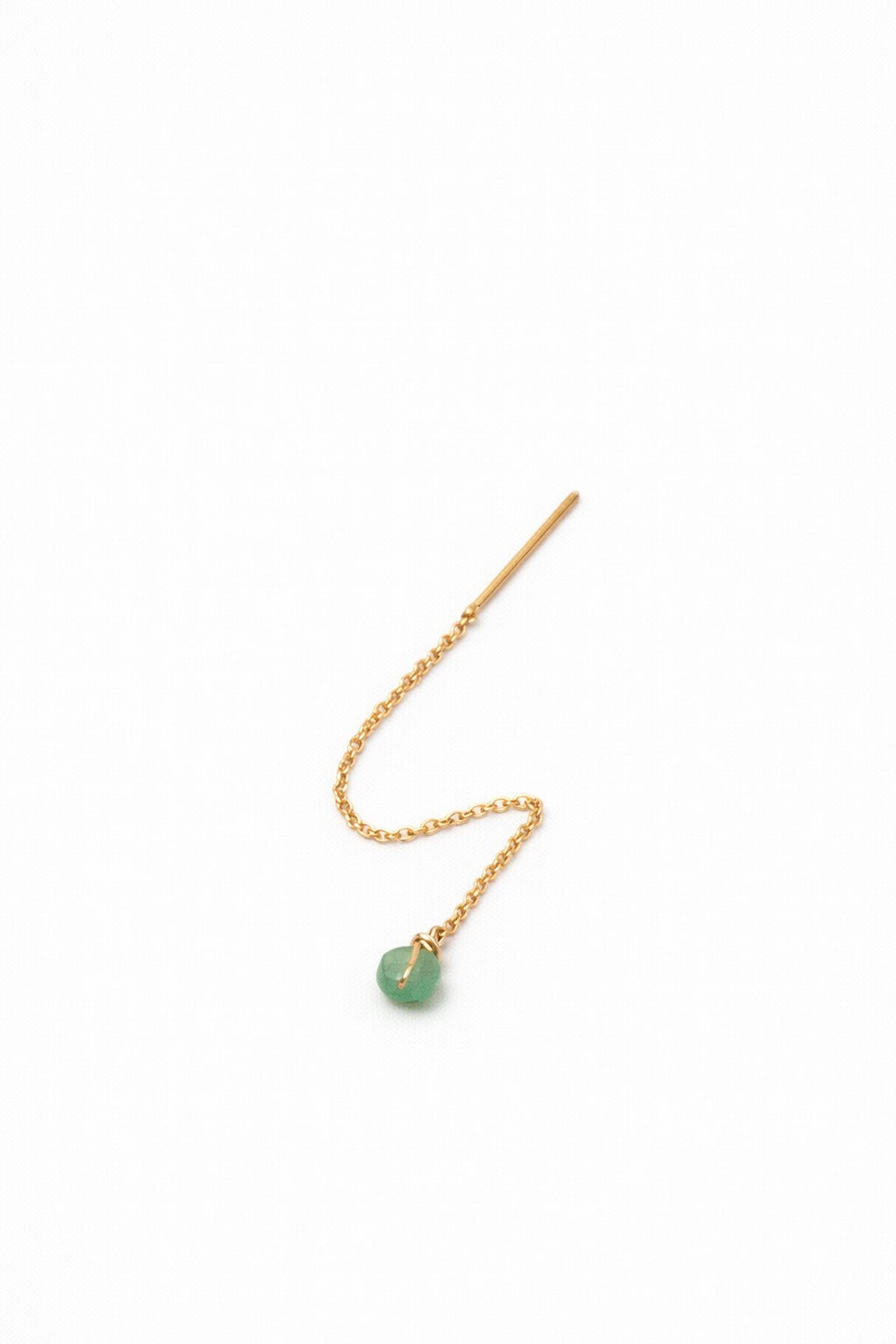 Bijou d'oreille Stella multi - 恆星綠東陵耳線(單)