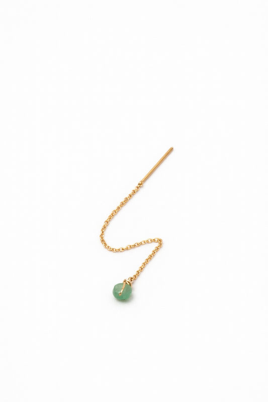 Bijou d'oreille Stella multi - 恆星綠東陵耳線(單)