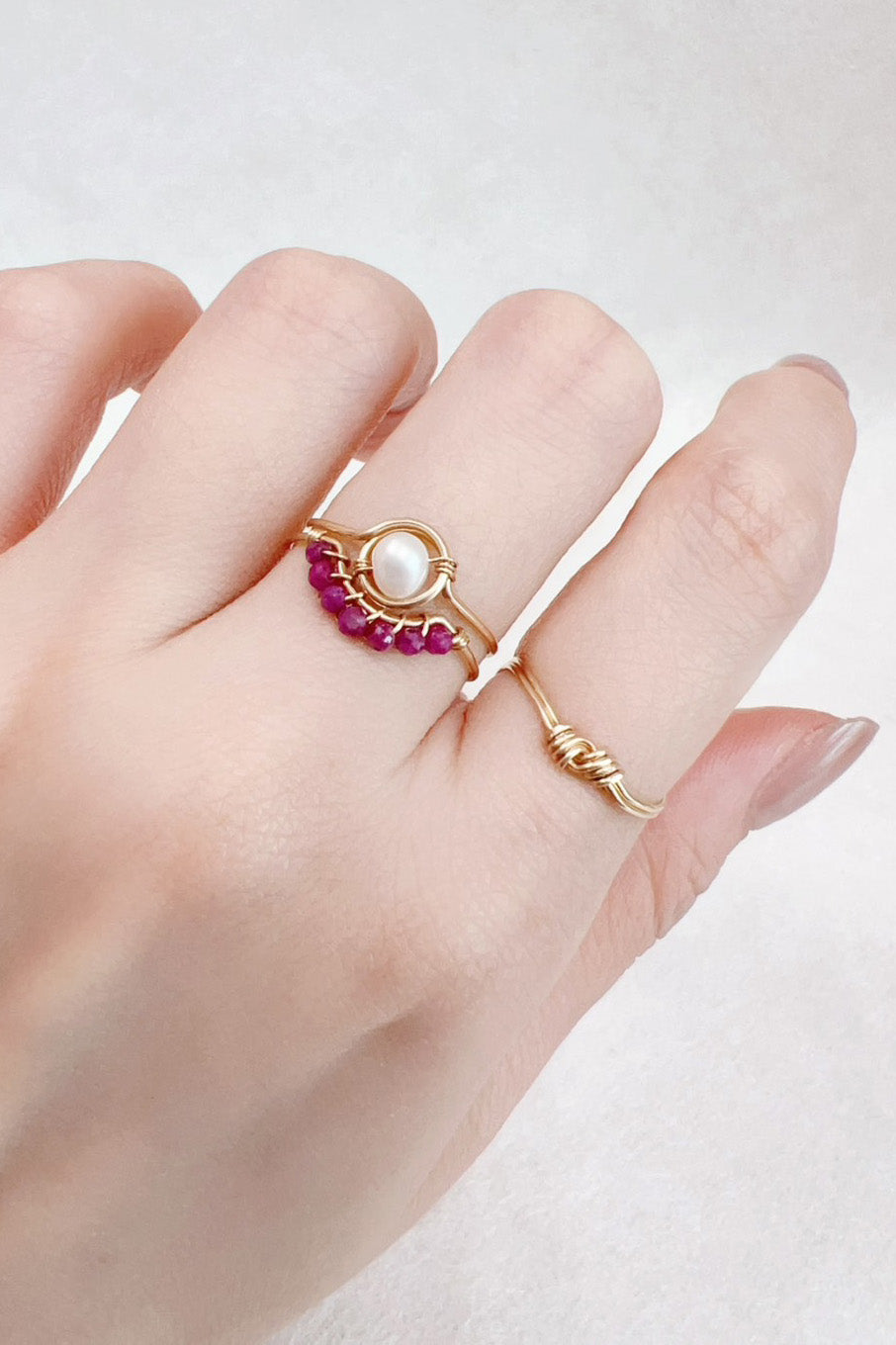Bague Frida - Rubis 孔雀紅寶石戒指
