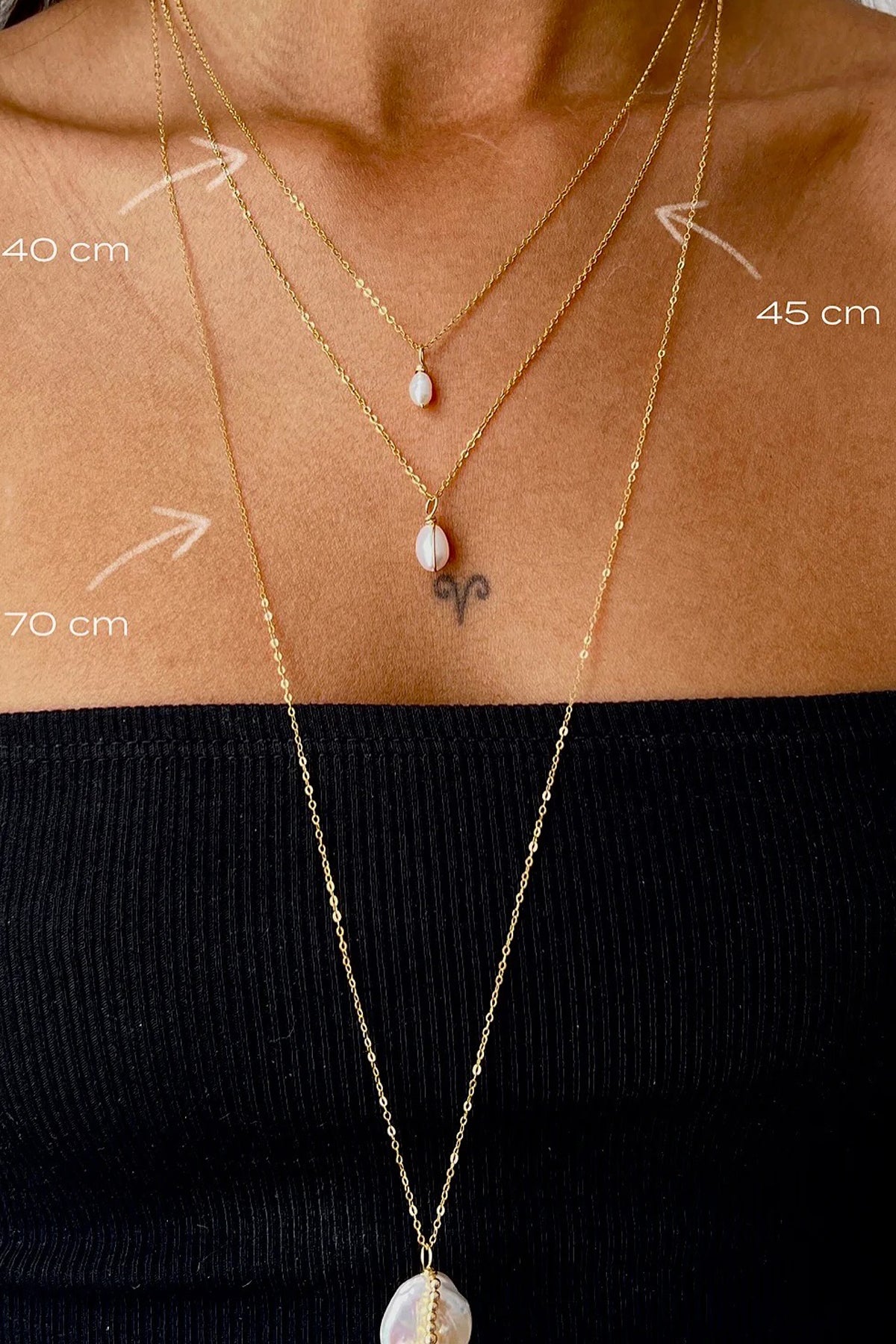 Collier Véra YAY珍珠十字項鍊