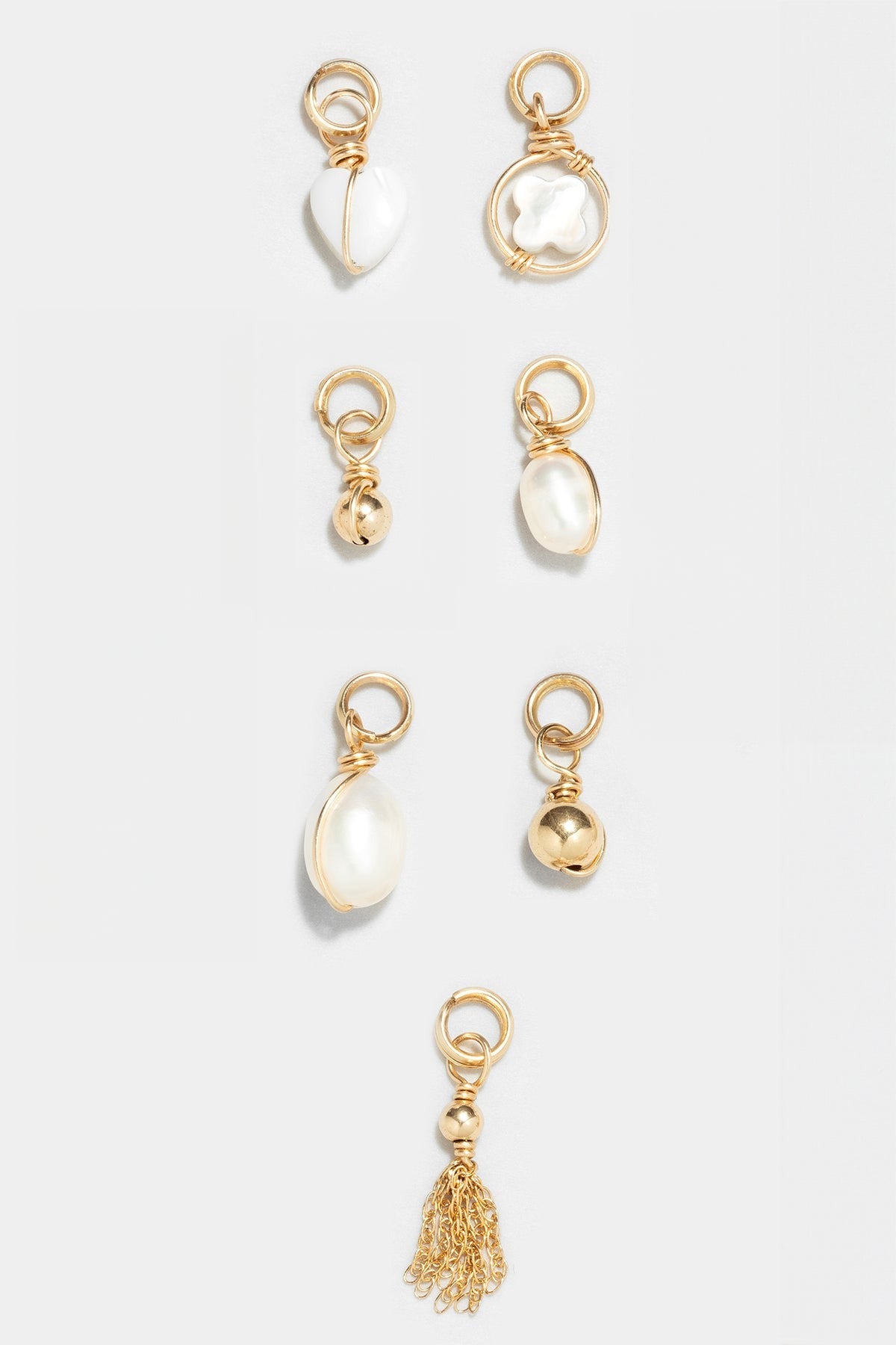 Pendentif Charm Coeur nacre - 心語珍珠母貝墜飾 (可搭配瑪耶手鍊或 40cm 項鍊)