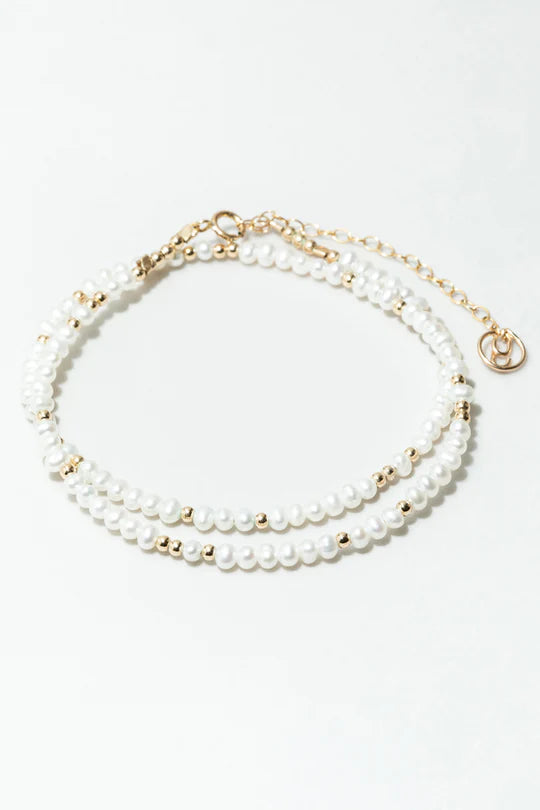 Bracelet-collier Queen - Perle de culture 滿圈王冠珍珠項鍊\手鍊(一飾兩用)