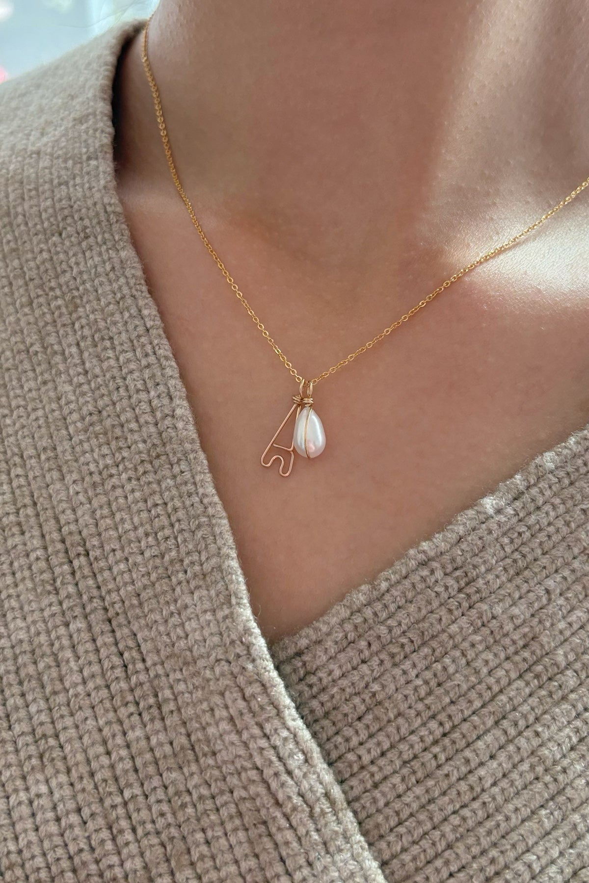 Eiffel Tower box - Fine chain - Cultured pearl 巴黎鐵塔珍珠項鍊